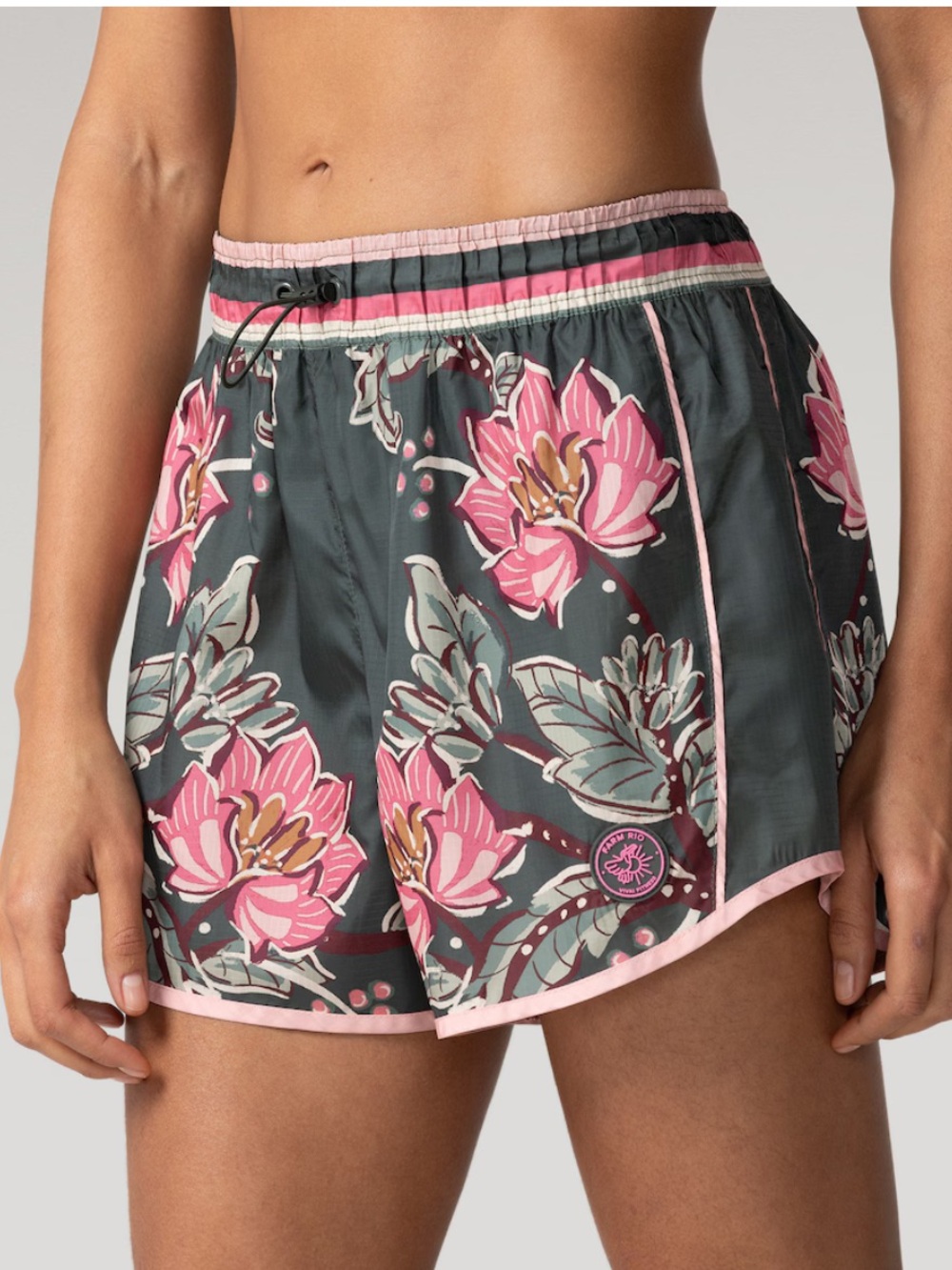 FARM Rio Pink Floral Athletic Shorts